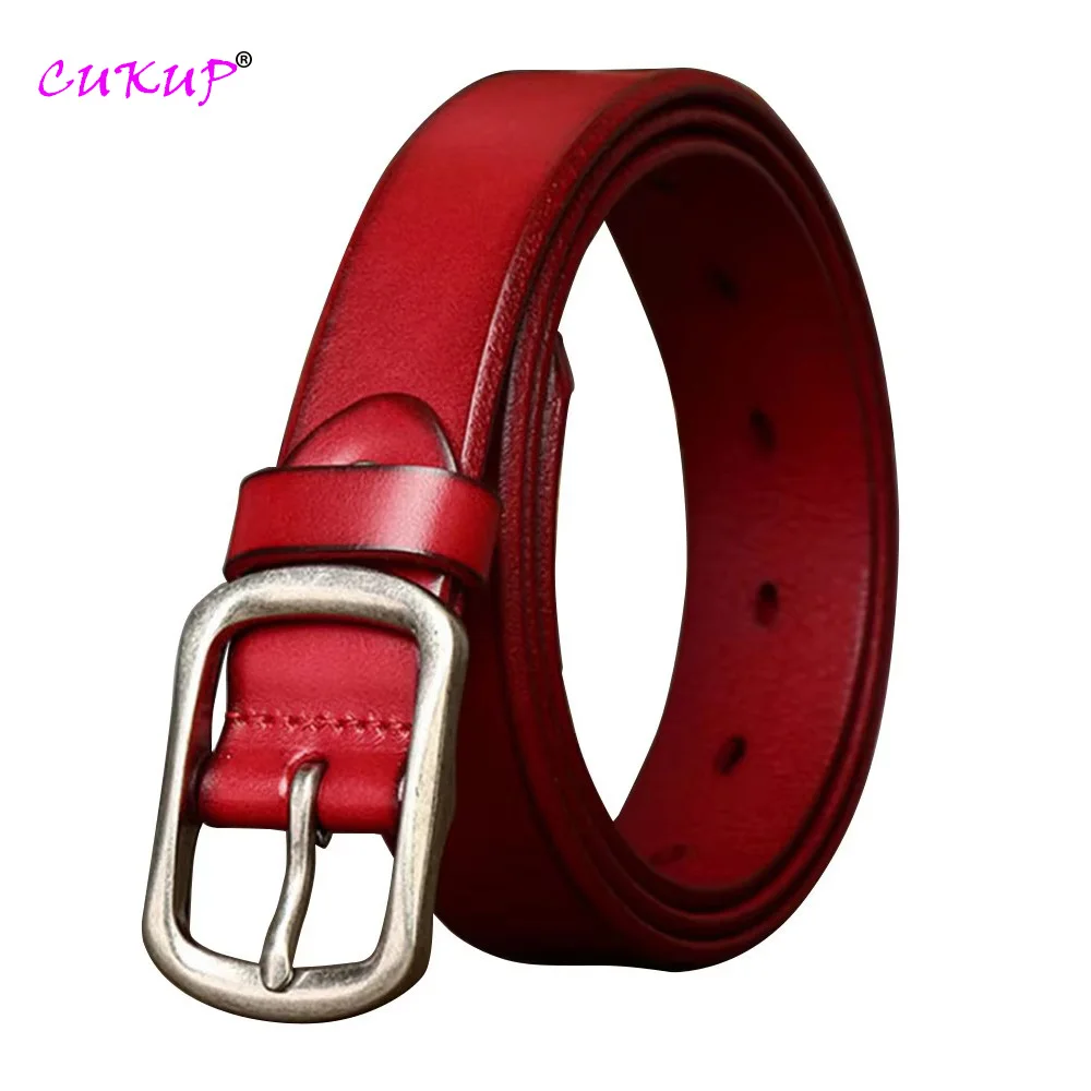 

Top Level Quality 100% Solid Pure Cow Leather Belts for Women 3cm Wide