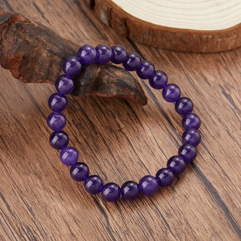 1Pcs Amethyst Body-purify Slimming Bracelet Natural Amethyst Bead Energy Bracelets for Women Relieve Fatigue Lose Weight Gift