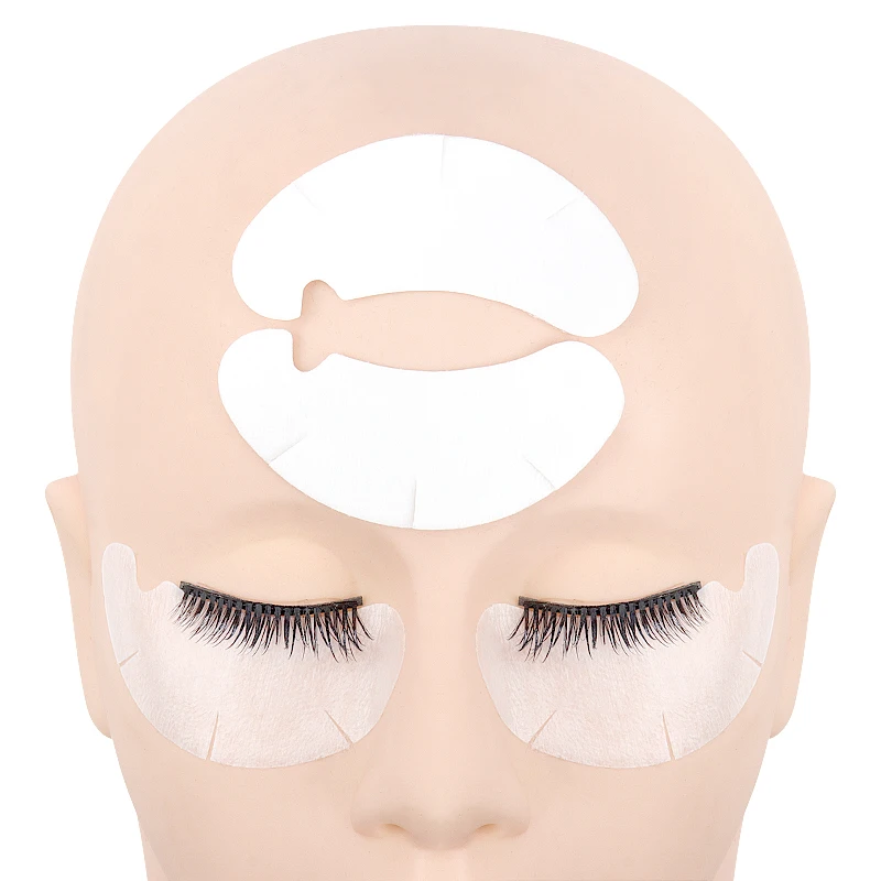 50 Pairs Eyelash Extension Hydrogel Eye Patches Grafted Lash Paper Patches U-shaped Eye Stickers Under Eye Pads Make Up Tool