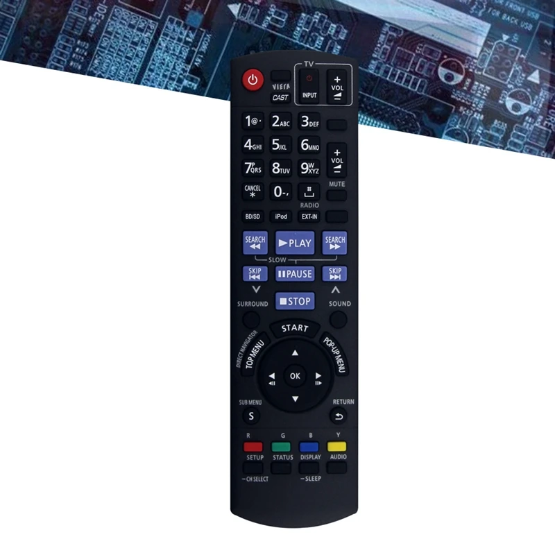 แทนที่ N2QAKB 000072   รีโมทคอนโทรลสําหรับ Panasonic N2QAKB 000072   ระบบโฮมเธียเตอร์ Blu-Ray SA-BT207