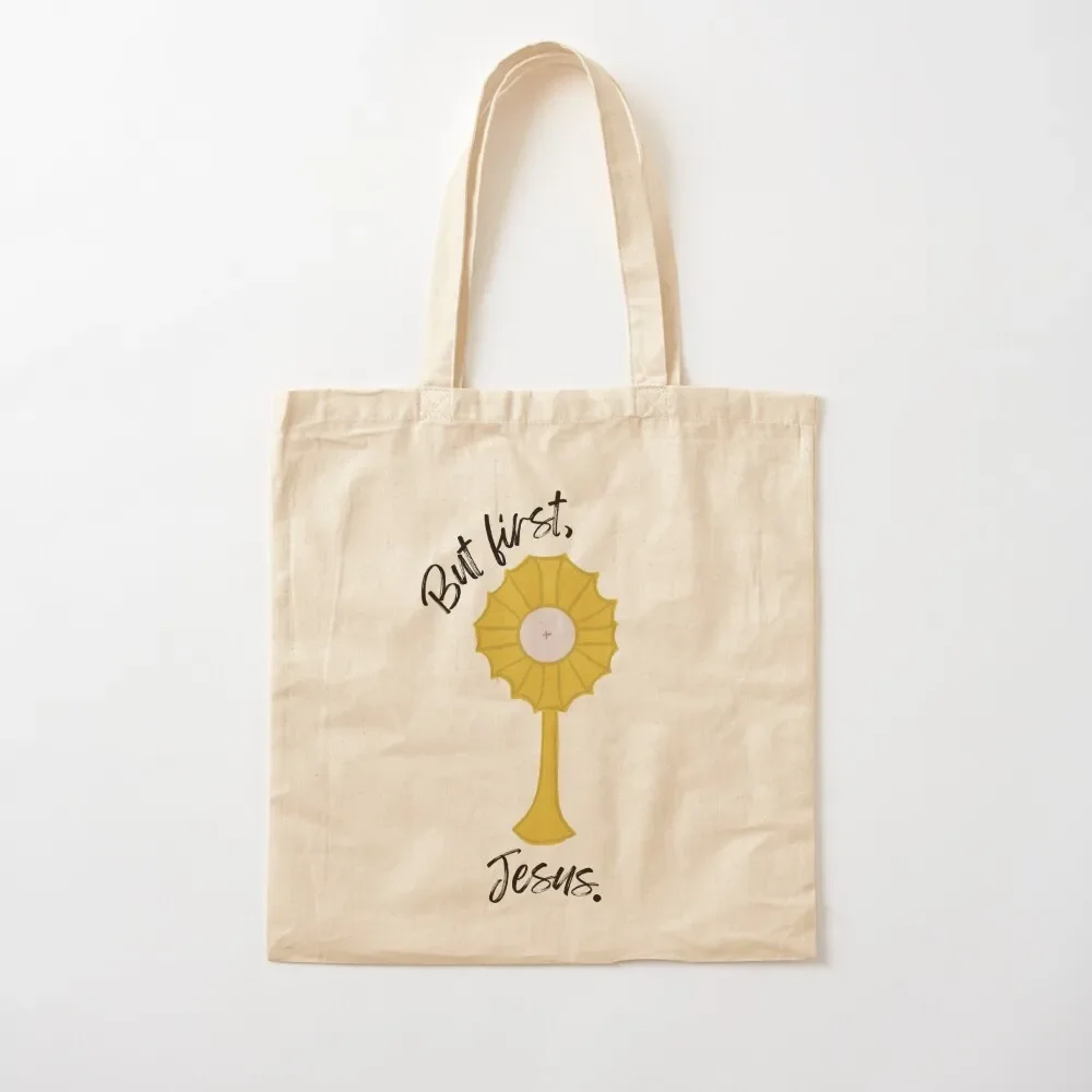 

But first, Jesus Tote Bag custom tote bag shopper bag women canvas
