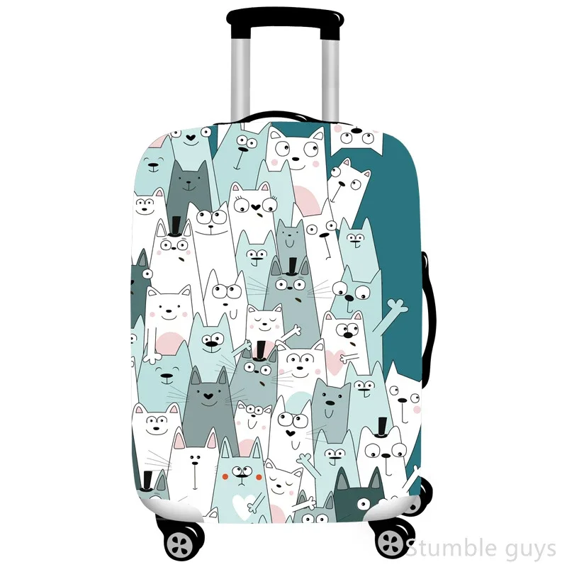 

Прочный эластичный чехол для багажа, защитный чехол от пыли, прочный, подходит для всех видов путешествий, подходит для чемоданов 18-32 дюймов