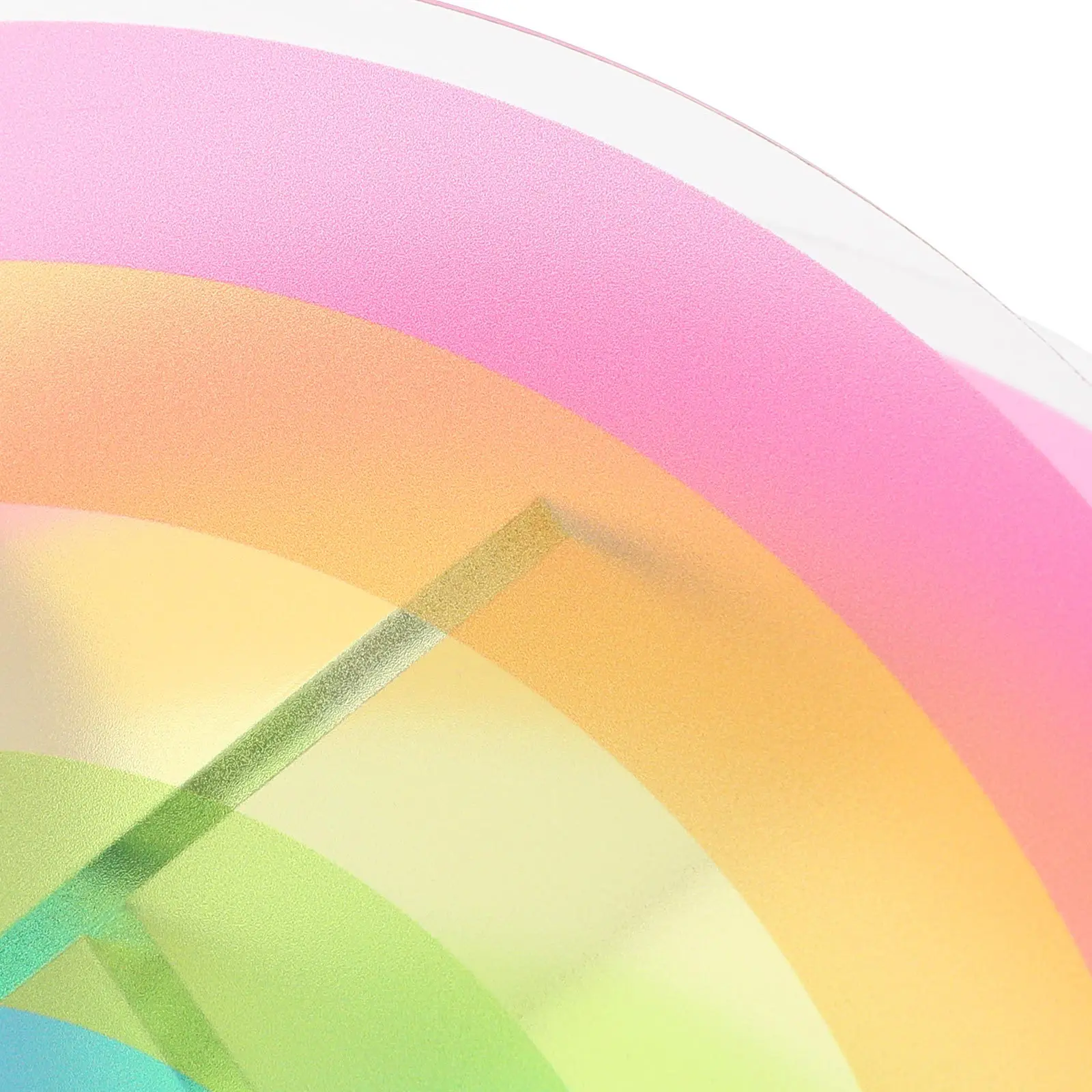 

1Pcs Rainbow Shaped Pen Holder Acrylic Desktop Organizer Creative Stationery Storage Bucket for Office Dorm Room Decorative Use