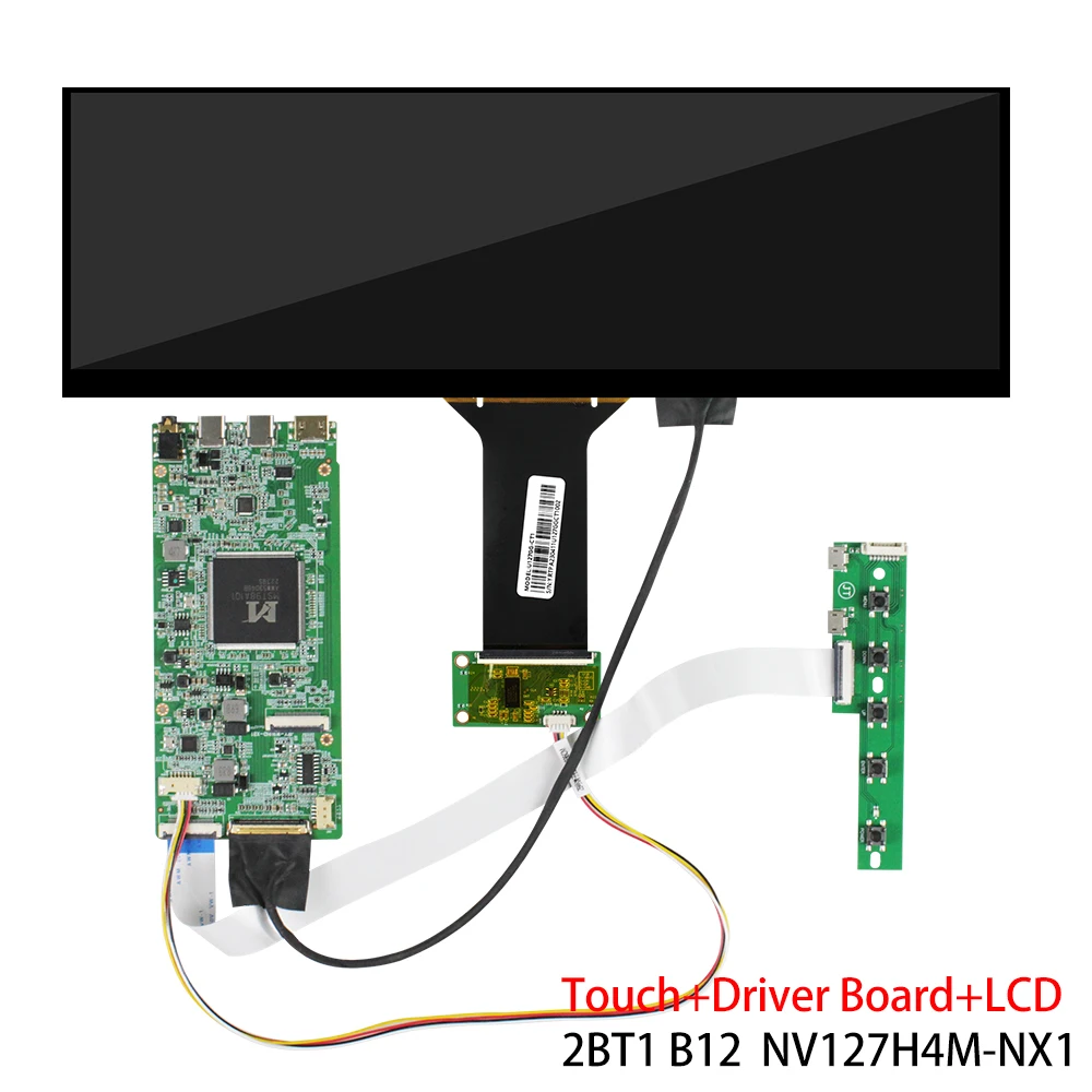 Imagem -06 - Display Lcd para Tela Secundária Nv127h4m-nx1 Barra Ips com Placa tipo c Tela Sensível ao Toque Aida64 280x864 127 Polegadas