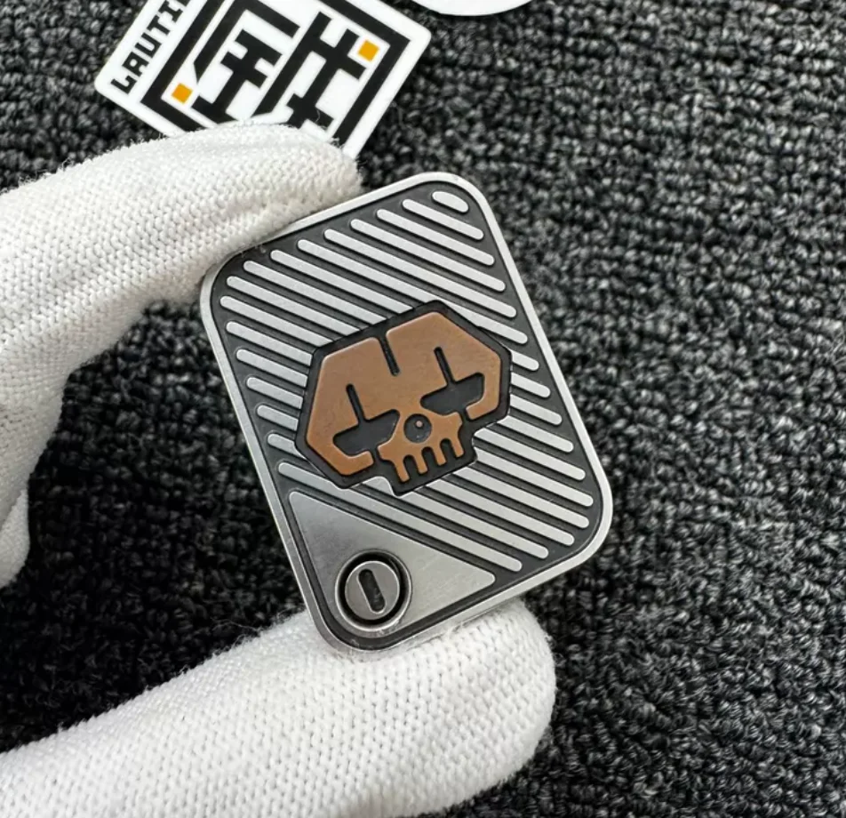 Used EDC Lautie First generation AK poker push stainless steel Fidget Slider Decompression toy
