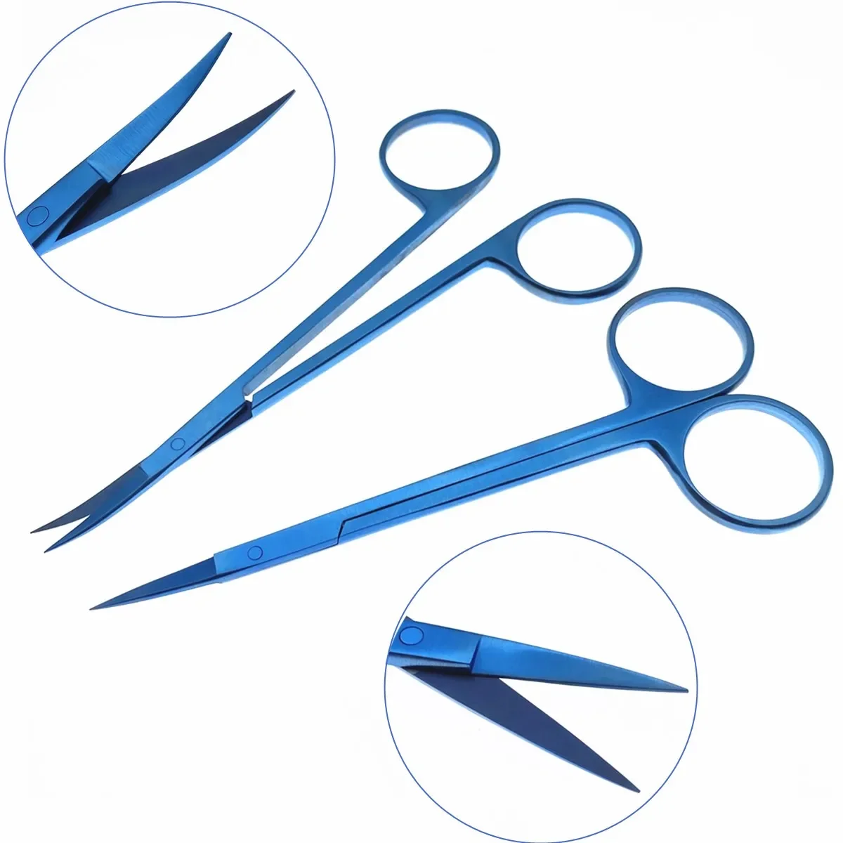 Titanium Iris Scissors Cut Tissue Ophthalmic Surgical Instrument Double Eyelid Eye Surgery Suture Scissors