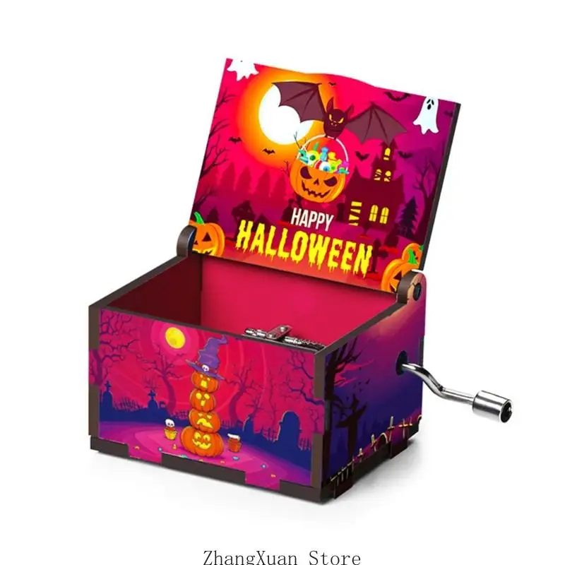 Halloween-Spieluhr mit mechanischen Bewegungen für Regalsimse und Tischdisplay 3XUF – Detail 2