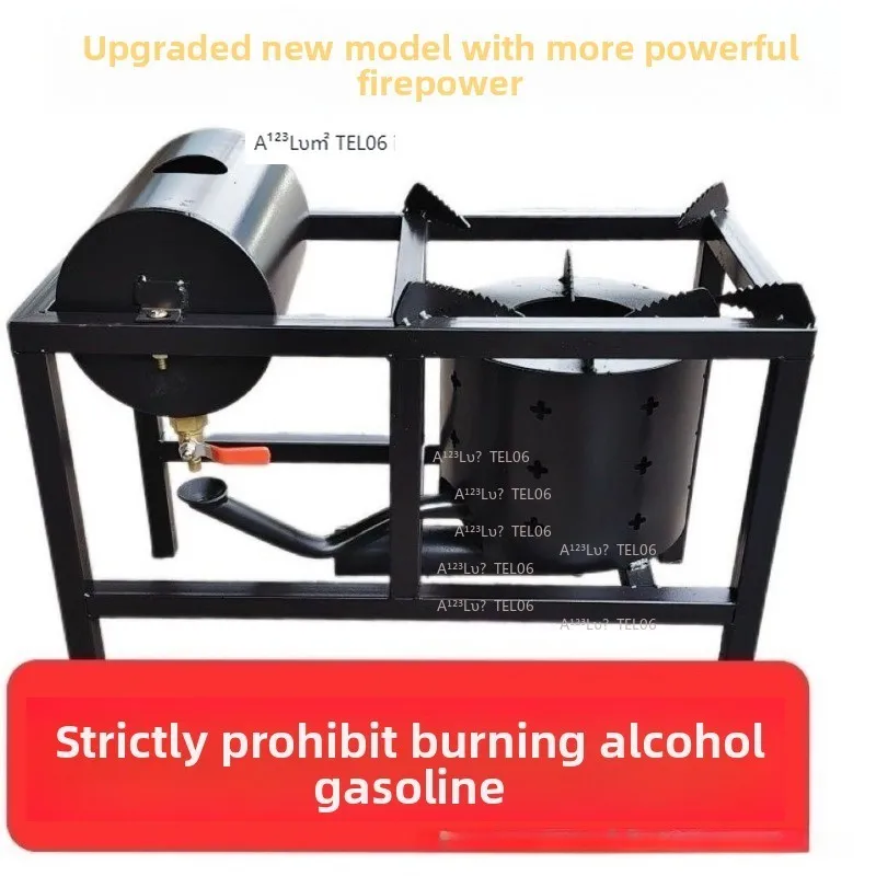 Outdoor Portable High Power Stove Burner Thick Waste Oil Camping Mini Cooker Efficient Kitchen