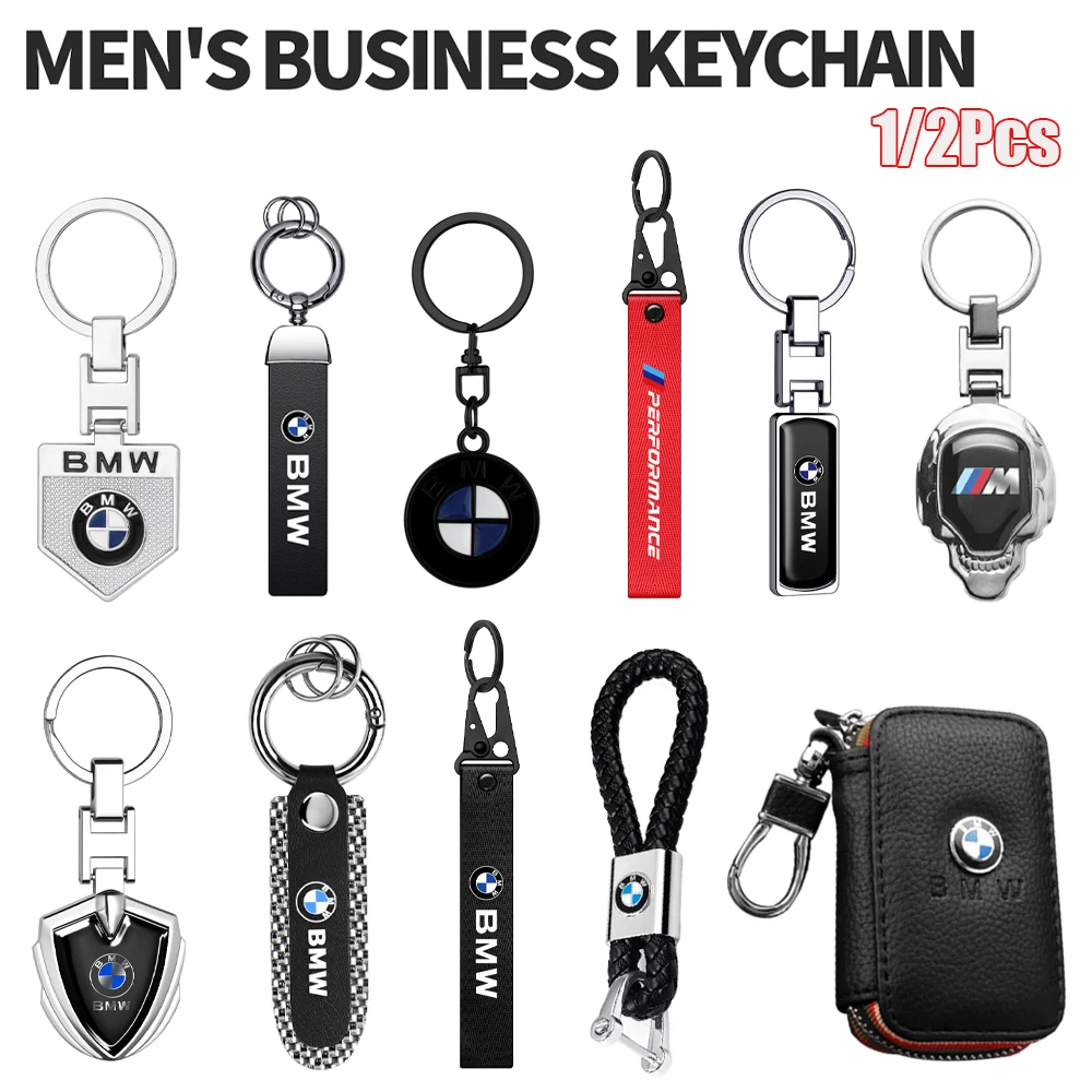 Car Metal/Leather Key Chain Braided Rope Keyrings Key Case For BMW M M3 X1 X2 X3 X5 X4 X6 X7 G30 G20 G32 G11 G12 F40 F30 F20 F10