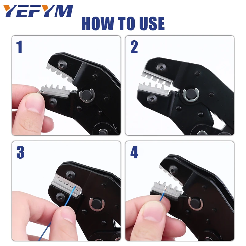 Crimping Pliers For XH2.54/SM2.54/PH2.0/ZH1.5 D-SUB Terminals SN-04BM 0.03-0.33mm²/32-22AWG Electronic Circuit Repair Tools