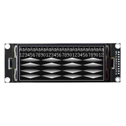 3.83 inch OLED Display 132x320 Resolution SPI Interface SSD1320 Drive Serial Screen 16-Degree Gray Scale Adjustable 10Pin