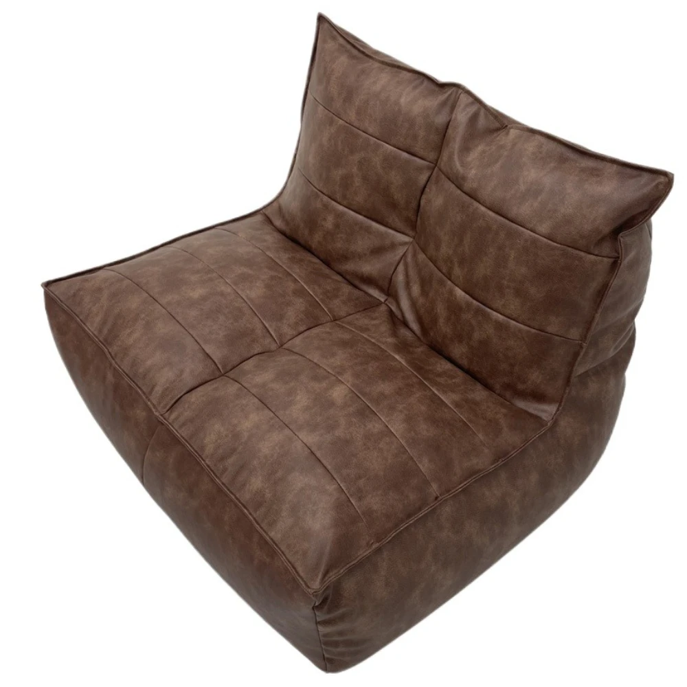 OTAUTAU King Size Retro Kunstleer Zitzakhoes Lounger SF389 【Geen vulmiddel aan de binnenkant! Je moet zelf een vulmiddel kopen!】 - afbeelding 2
