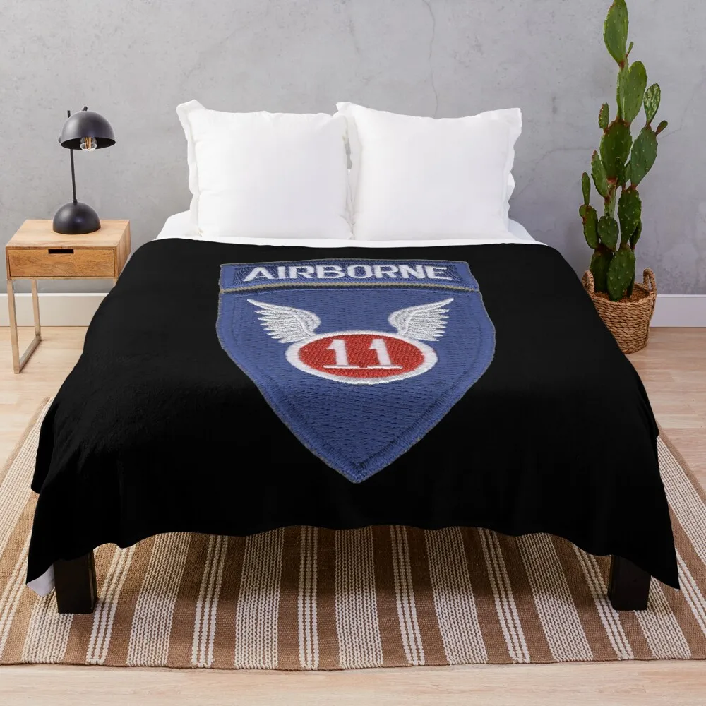 11TH AIRBORNE DIVISION Throw Blanket Luxury St Decorative Sofas Soft Plaid Bed linens For Sofa Thin Blankets