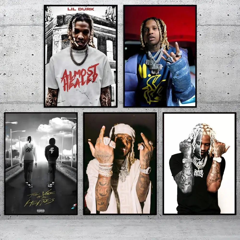 Music Album Star Lil Durk Poster Holiday Gifts Decoration Designed For Home Restaurant Office Space Wall Art