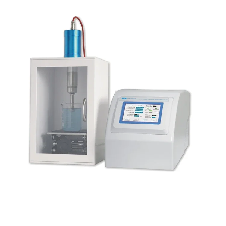 

5L Continuous Flow Industrial Ultrasonic Homogenizer Sonicator mixer reactor manufacturer
