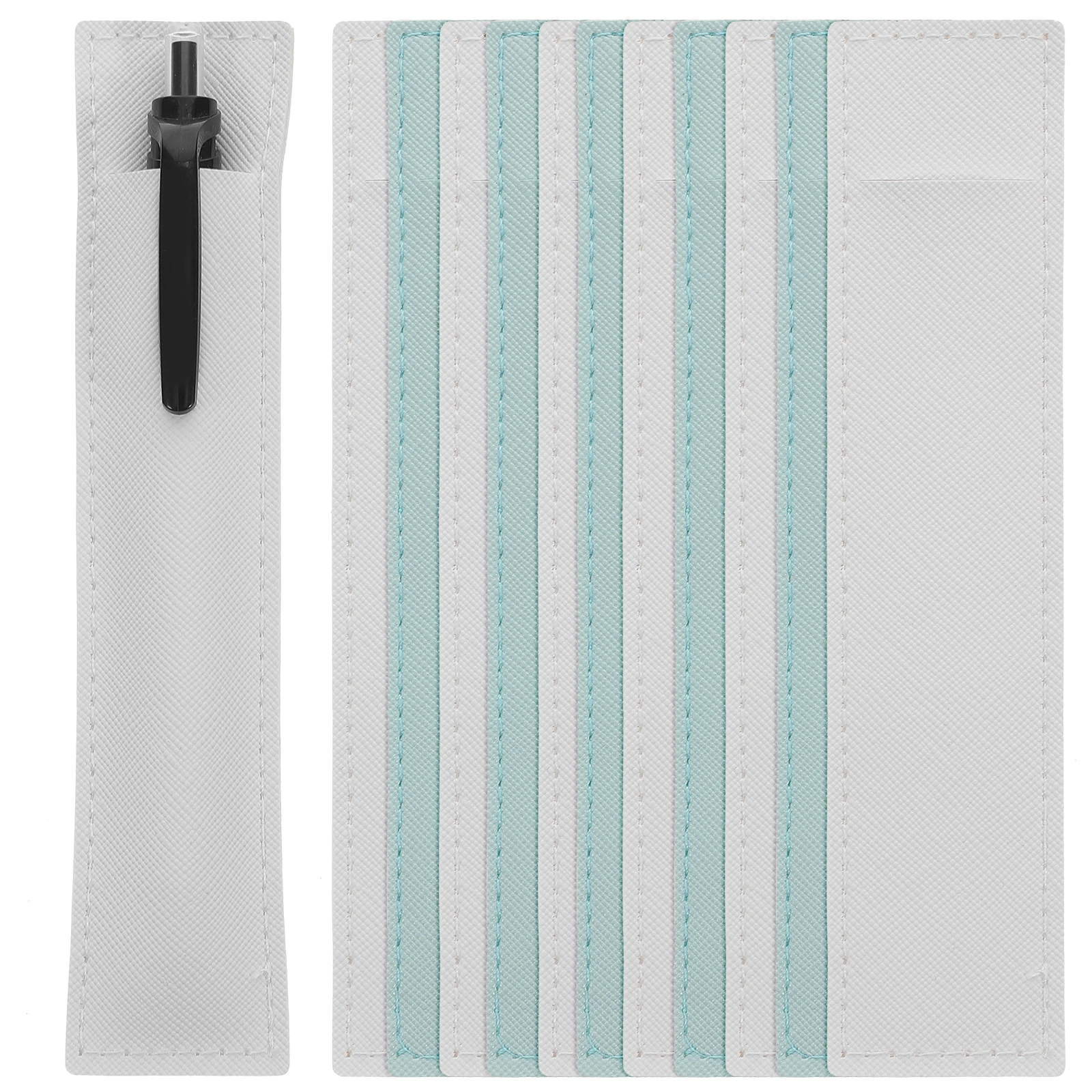 

12 pcs Pen Sleeve Case Holder Pouch Single Pocket Bag College Office Use Lightweight Small Size