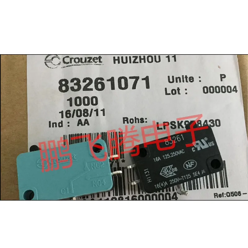 1 pz French Crouzet 83261 83261071 micro interruttore di ripristino della corsa ad alta corrente, piede curvo 16A