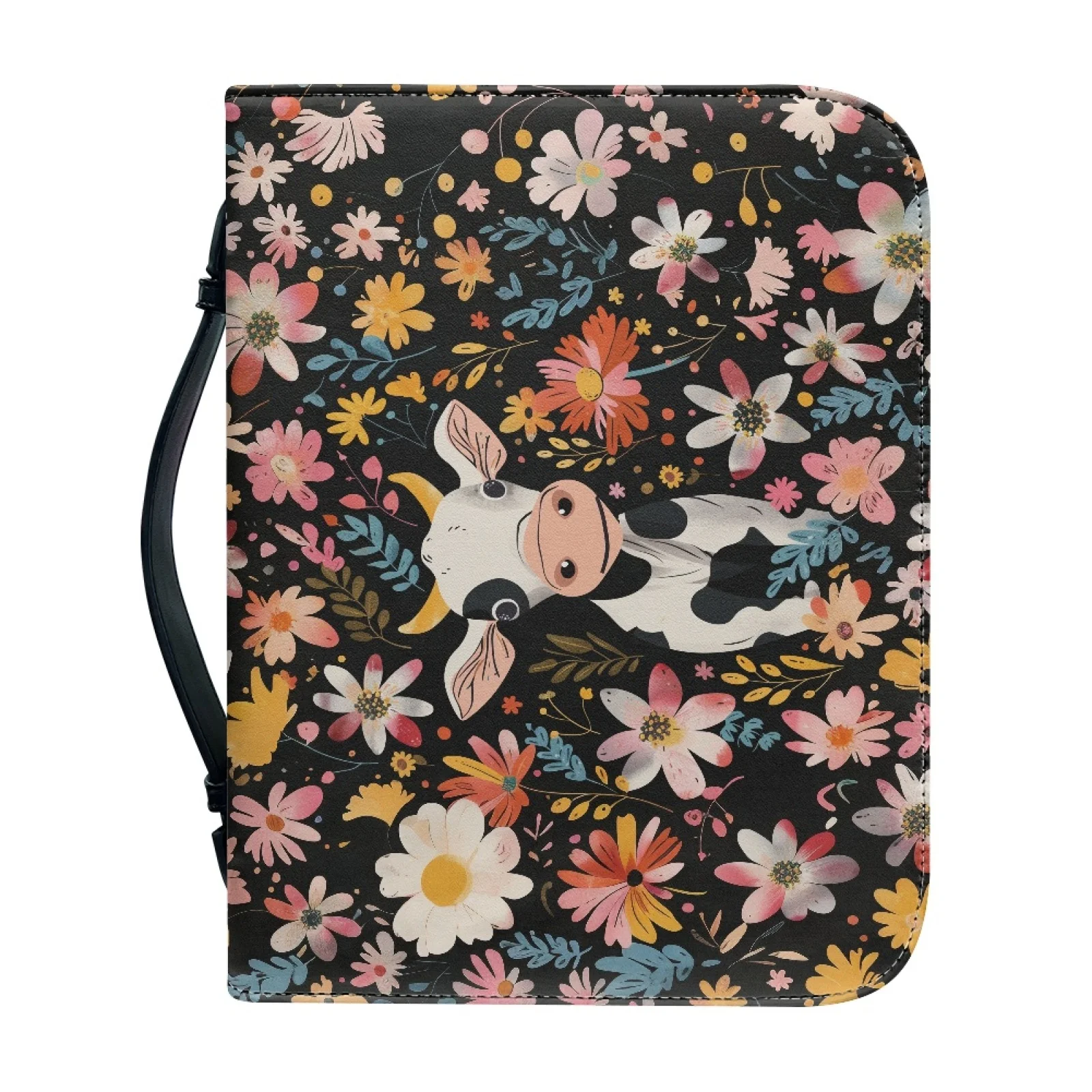 XIXIRIMIDO Flowers 2026 Collection Sturdy Bible Cover for Bible Study PU Leather Bible Carrying Case
