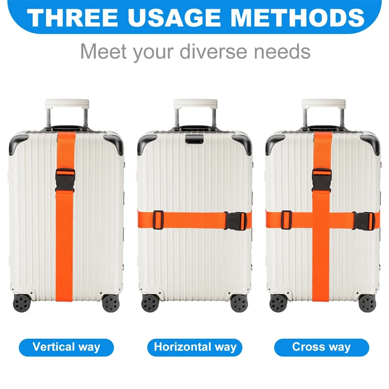 Luggage Strap Adjustable Travel Accessories One Word Suitcase Buckle Strap Baggage Packing Belt Travel Suitcase Accessories image 3