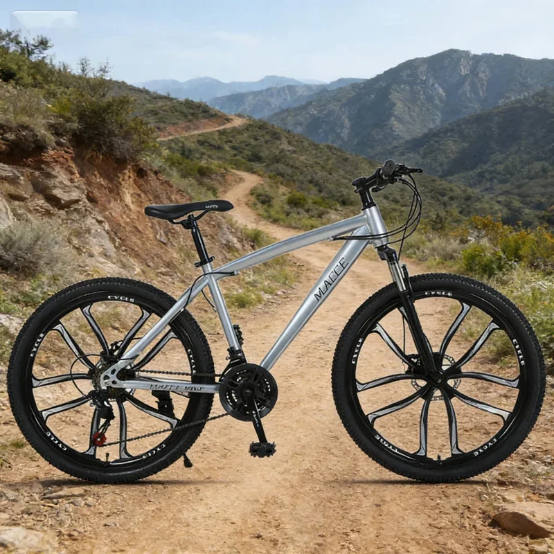 

Серебряное колесо с десятью ножом, 24-дюймовый горный велосипед, уличный внедорожный цельный дропшиппинг, студенческий велосипед с переменной скоростью