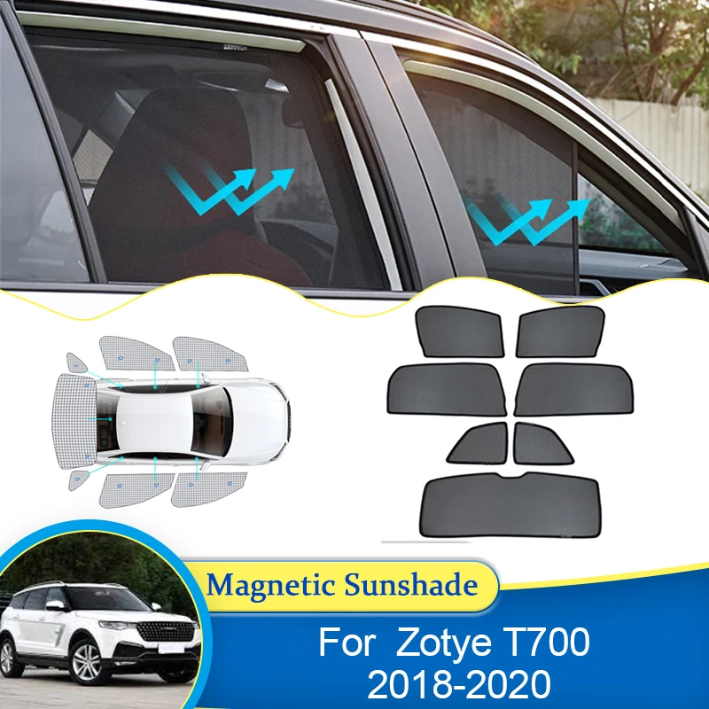 

For Zotye T700 Z8 2018 2019 2020 UV Protection Curtain Magnetic Sunshade Privacy Windshield Window Visor Accessories Auto Parts