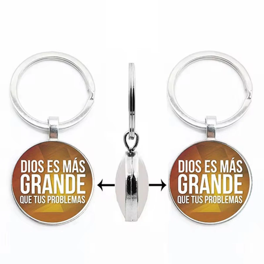 Double sided Bible keychain