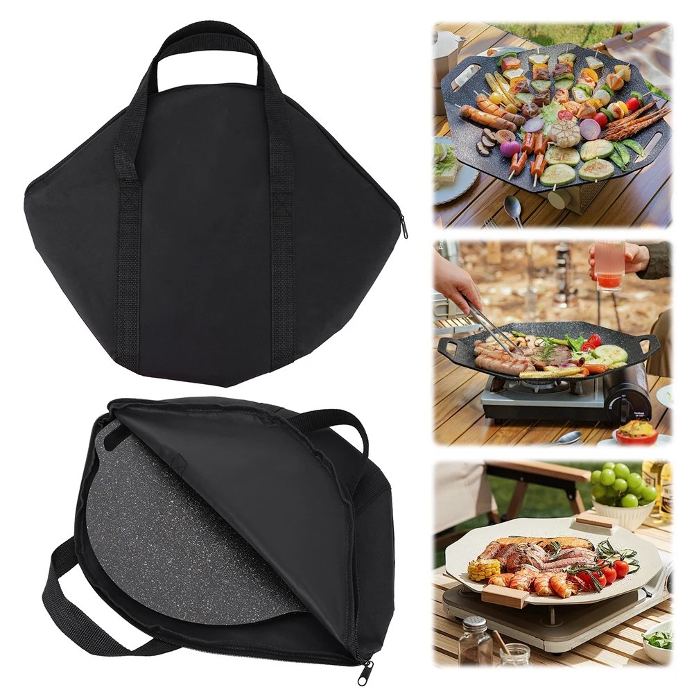 

Набор из 2 органайзеров для походной посуды с ручками, сумка-переноска для барбекю, водонепроницаемая сумка для хранения посуды для пикника на природе