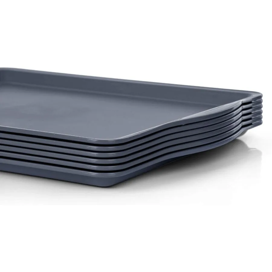 

Home Durable Serving Tray (6pk, Dark Grey)