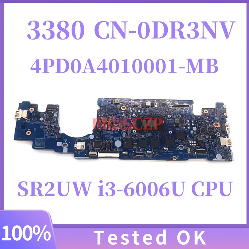 

16811-1 For Dell Chromebook 13 3380 Laptop Motherboard With 3855U CPU 4GB-RAM 16GB-SSD Notebook Mainboard 100% Tested Working