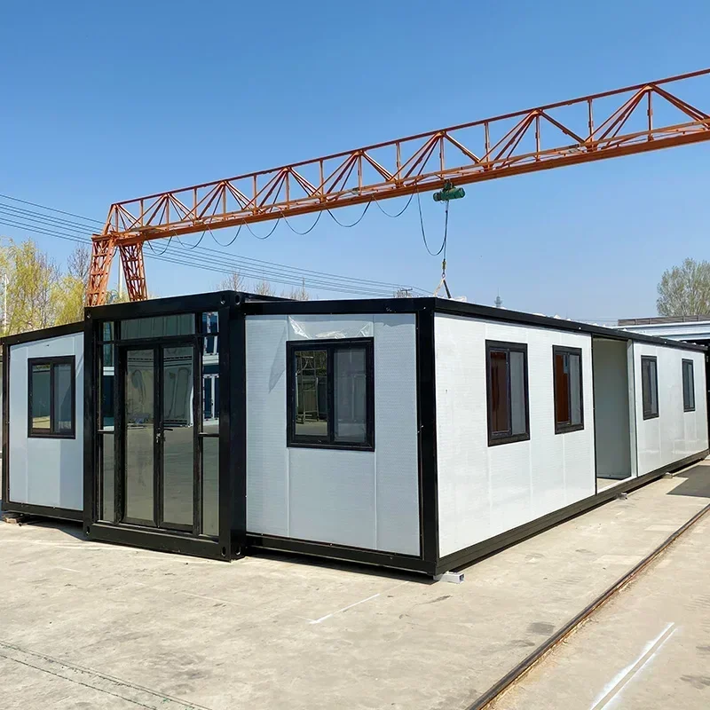 Foldable House Steel Structure Prefabricated Movable Prefab Portable Container House 40Ft Expandable Modular Homes High Quality