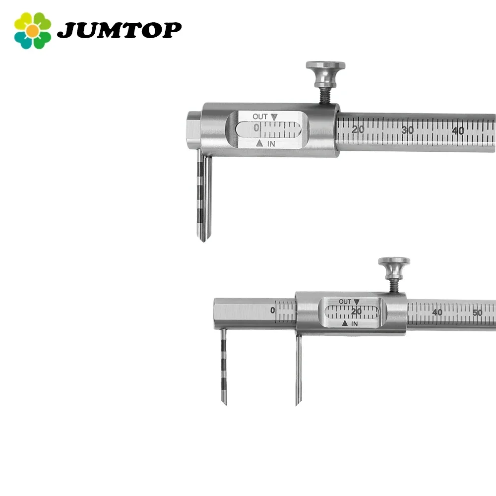 Professionelle Laborimplantate Messmessschieber Rutsche Messlehre Regel Messlehre Regel Doppelskala Runde Zahnheilkunde Werkzeug