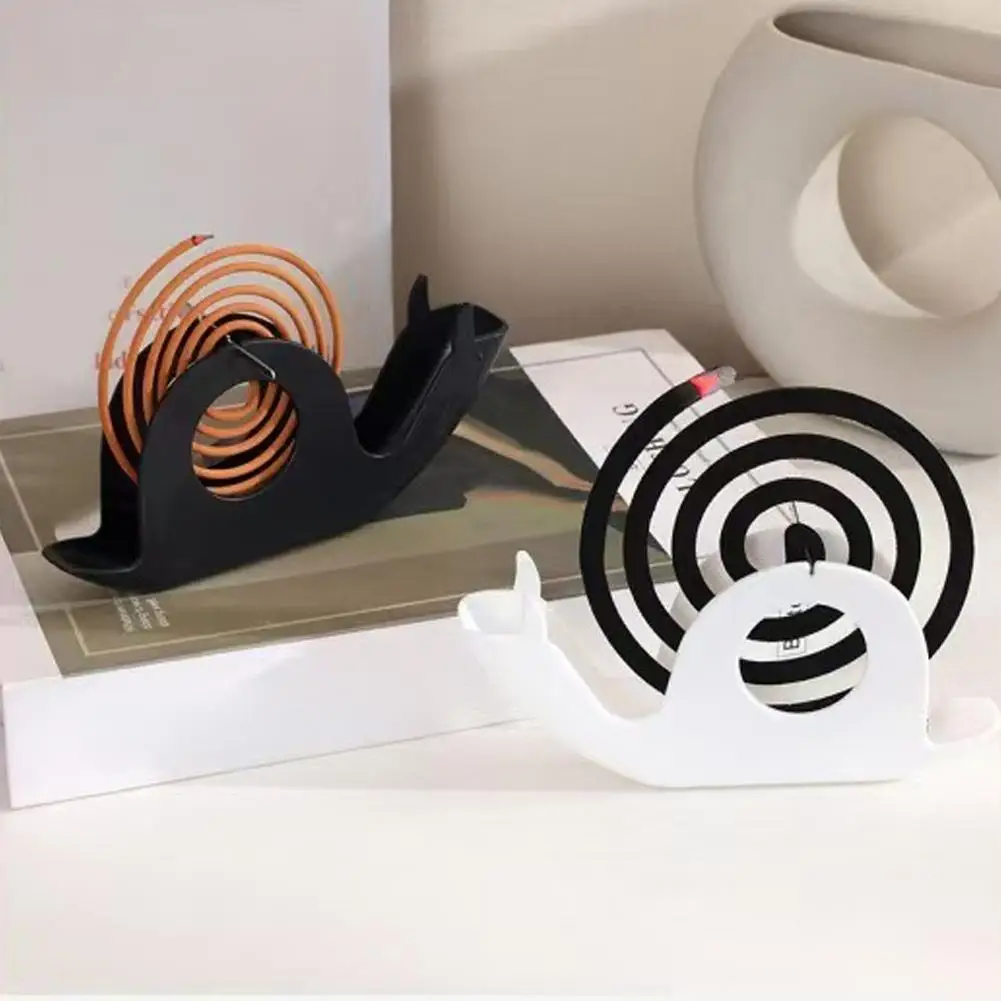 Snail-Shaped Mosquito Coil Holder, Decorative Anti-Slip Incense Burner for Home Mosquito Repellent Tray Mosquito Coil Stand