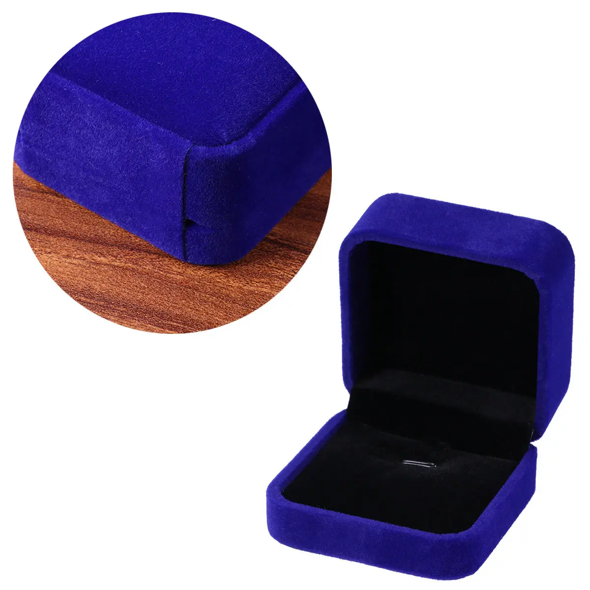 

Royal Blue Necklace Gift Box Bracelet Watch Jewelry Organizer Storage Display Protection Birthday Anniversary Mother's Day