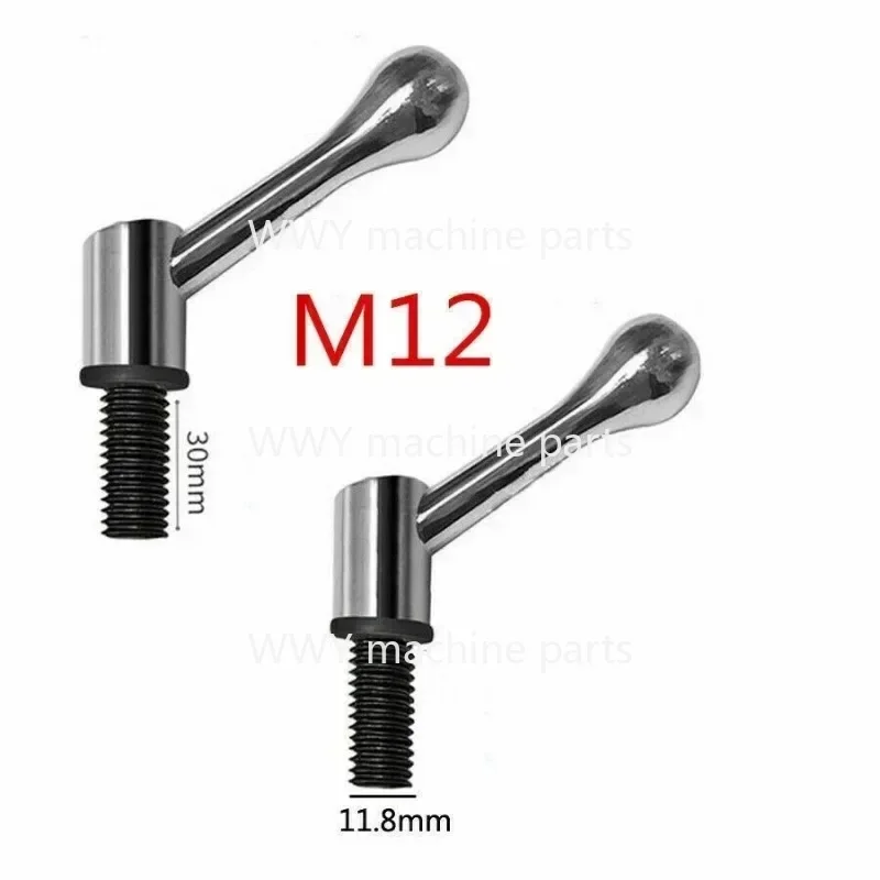 1pc Milling Machine male M12 locking Handle M1/2Spindle Locking Workbench Adjustable Clamping Lever For Bridgeport Locking Handl