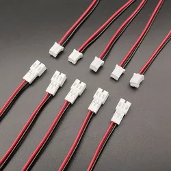 5 par Mini Micro JST PH 2.0mm Skok 2-pinowe męskie żeńskie złącze kablowe Jack PH2.0 2P Złącza wtykowe 26AWG 200MM