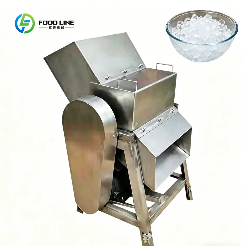 Customized Commercial Industrial Semi-Automatic Flake Ice Shaver Crusher Machine 15kg Capacity 3kw Motor Easy to Operate