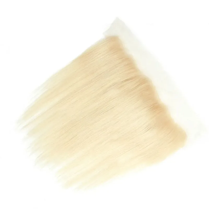 613 ブロンド 13x4 レースフロント ブラジリアン バージン レミー ヘア 6-22 インチ 未処理 ストレート エクステンション 日常着 & スタイリング用