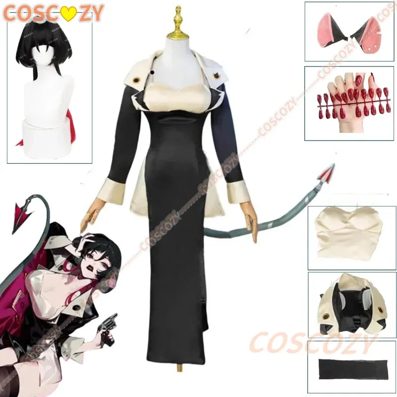 

Zenless Zone Zero Jane Doe Cosplay Costume Cos Wig Props Tail Ear Game Party Halloween Undercover Uniform Play Role Clothing Set