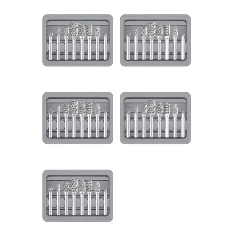 

Carbide Burr Set 1/4 Inch Shank 40PC Die Grinder Bits Rotary File Rasp For Metal Wood Weld Concrete Stone Grinding-[Toolmr A83]