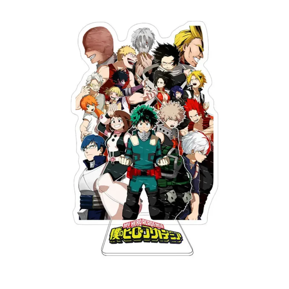 Anime My Hero School Figures Acrylic Stand Model Cosplay Plate Midoriya Izuku Bakugo Katsuki Todoroki Shoto Fans Collection Gift