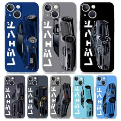 Luxury Phone Case For iPhone 15 14 13 12 11 Pro Max XS X XR 7 8 Plus Soft Clear Shockproof Cover JDM Tokyo Drift Sports Car