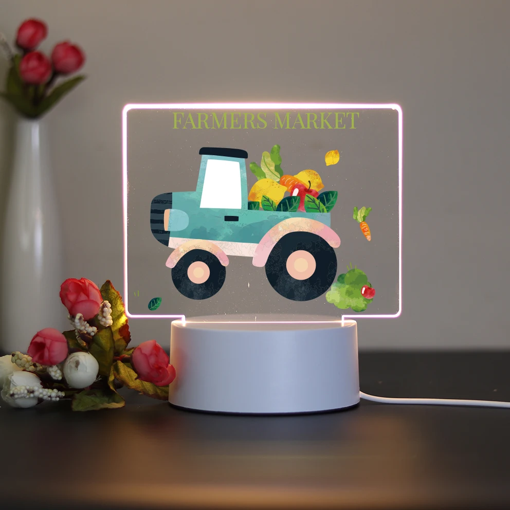 Personalized Custom  Car Funny  3D Led Night Light Mange Avatar Room Decor Gift Creative Table Bedside Lamp