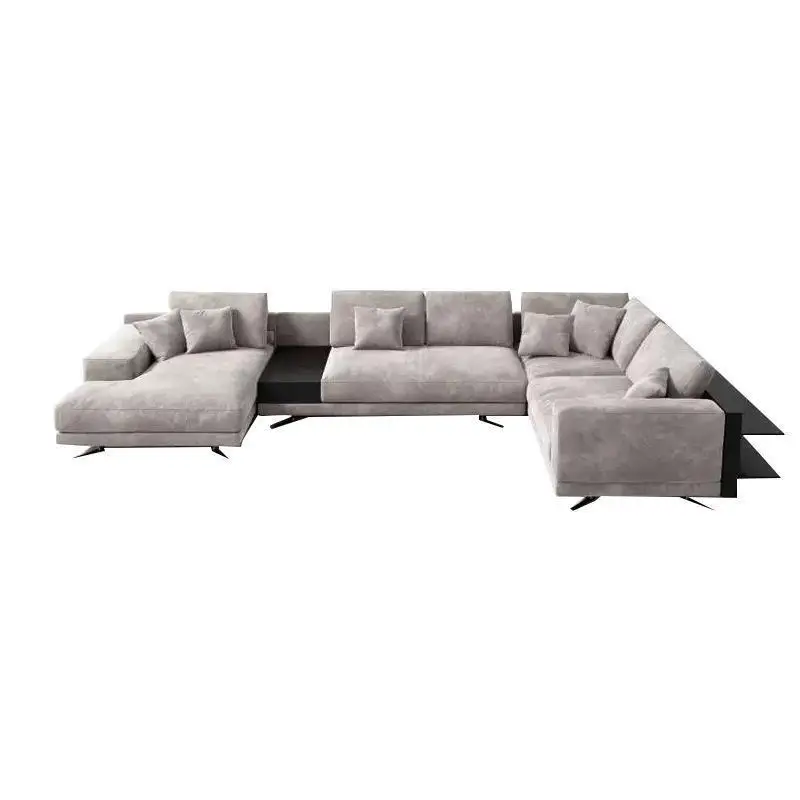 

sofa modern simple living room corner large apartment wabi sandy wind Italian light luxury sofa combination