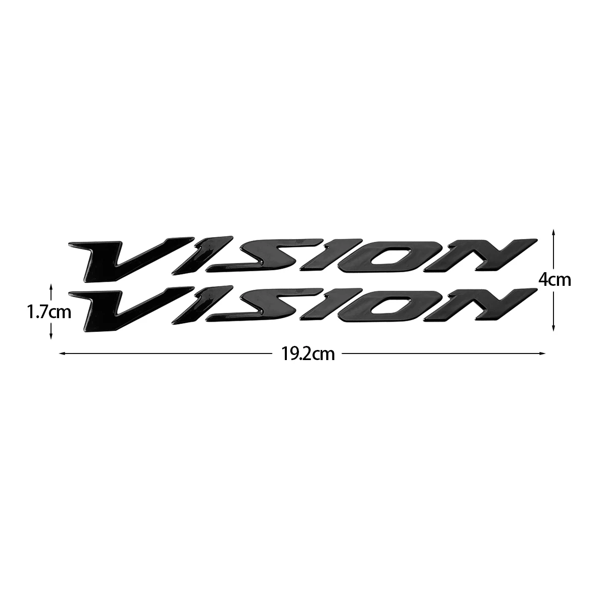 2PCS Vision Motorcycle Stickers 3D Soft Gel Motorcycle Body Decals for Vision 110 150