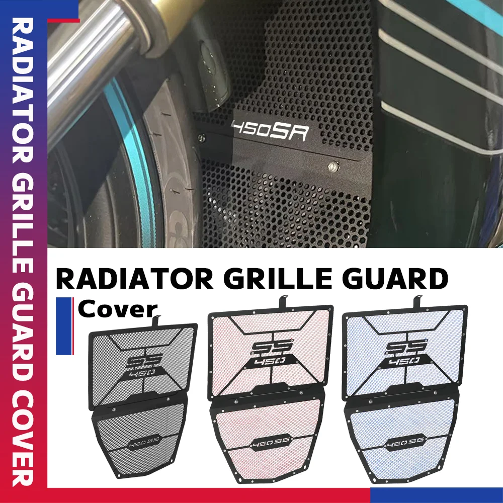 

Motorcycle For CFMOTO CF MOTO 450SR 450SS 450 SR/SS 2023 2022 2024 Radiator Grill Guard oil cooler Guard Protection Cover Set