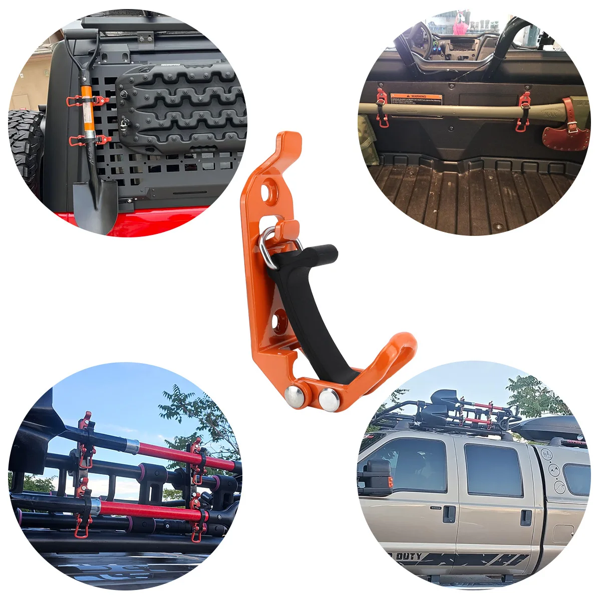 Zinc Alloy Multifunctional Fixture Car Roof Rack Fastening Buckle Rubber Pull Strap Fire Equipment Fixed Buckle