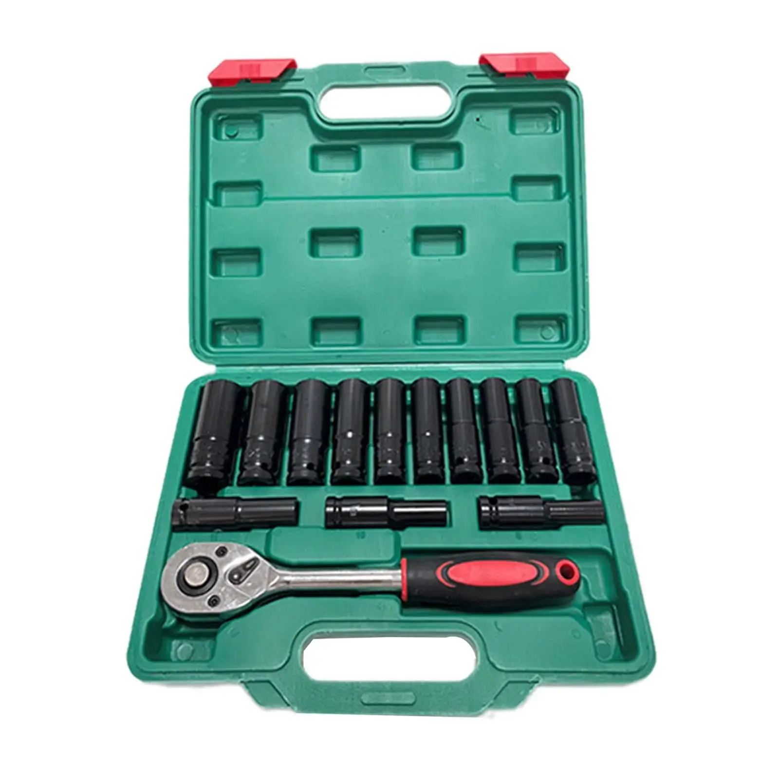 

14x Ratchet Wrench Socket Set Professional 1/2" Drive Impact Socket Set