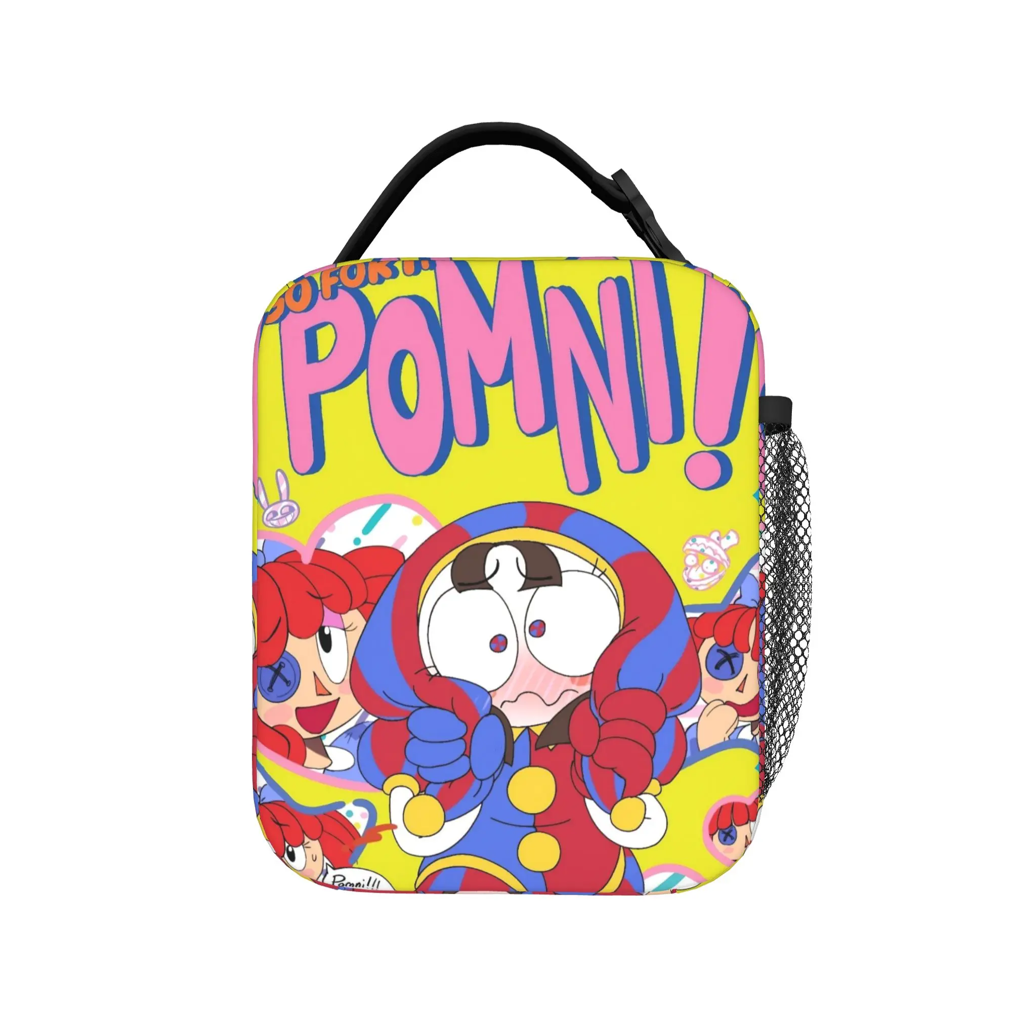 Cartoon Digitals Circus Thermal Insulated Lunch Bag for Work  Portable Bento Box Thermal Cooler Lunch Boxes