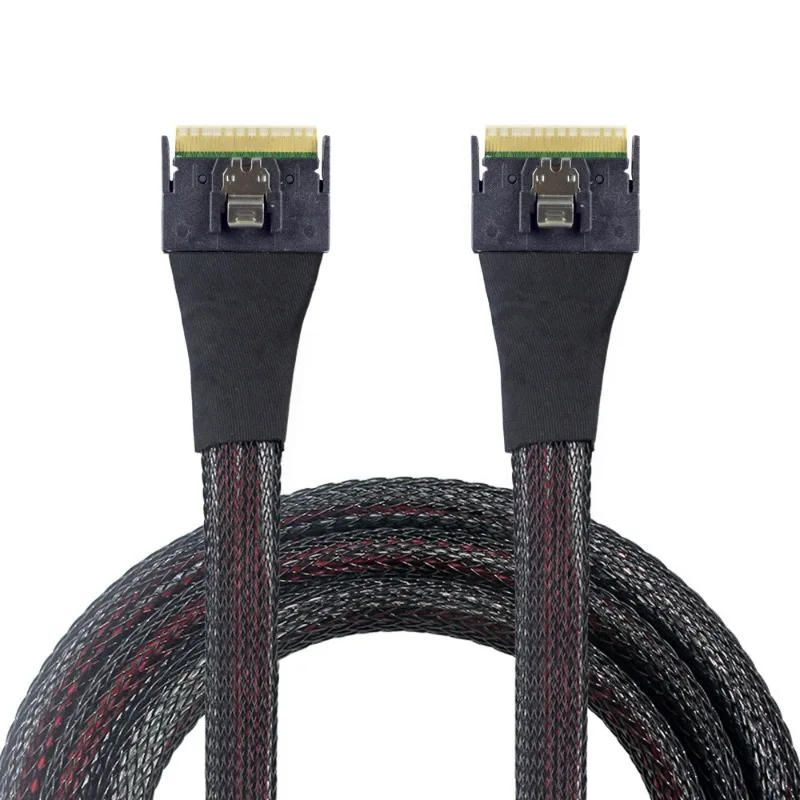 ハーフラップ-スクーププルーフ-インサレーション-pci-e-スリムライン-sas-40-sff-8654-8i-74ピン-ホスト-sff-8654-74ピン-スリム-sas-ターゲット-ケーブル