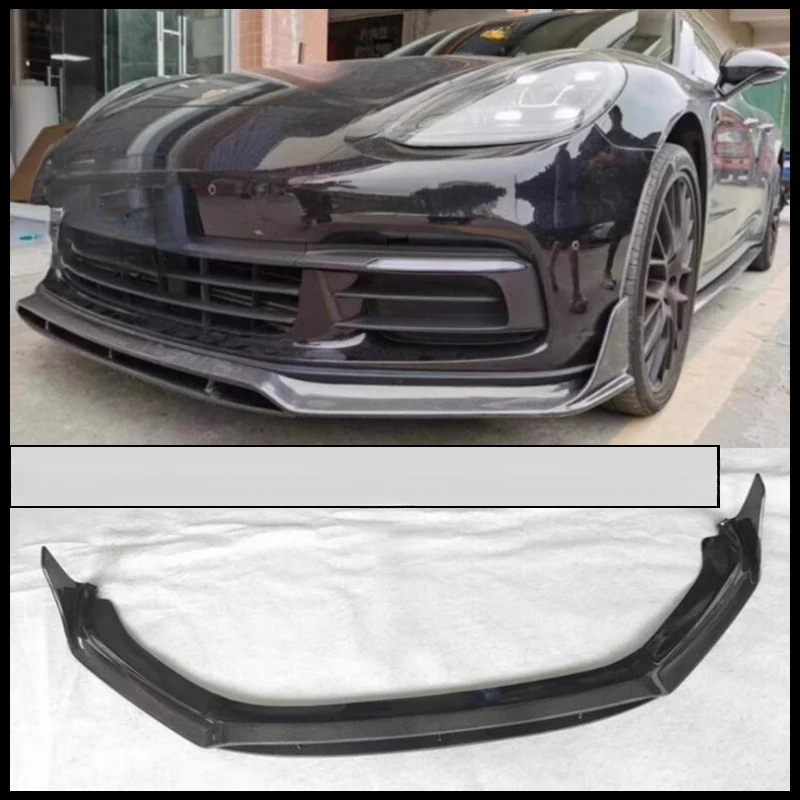 Carbon Fiber Front Lip Spoiler Diffuser Body Kit Fit Panamera 971 2017-2023